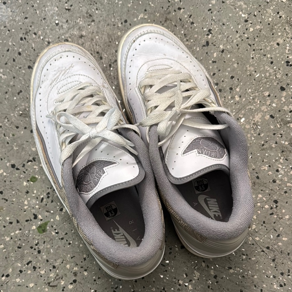 Nike Air Jordan’s White and Gray Sneakers